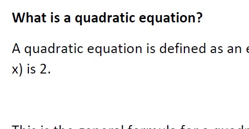 Explanation of how to find the roots of a quadratic equation or graph.  Includes completing the square identities.